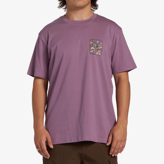  Billabong Shine Erkek Mor Günlük T-Shirt