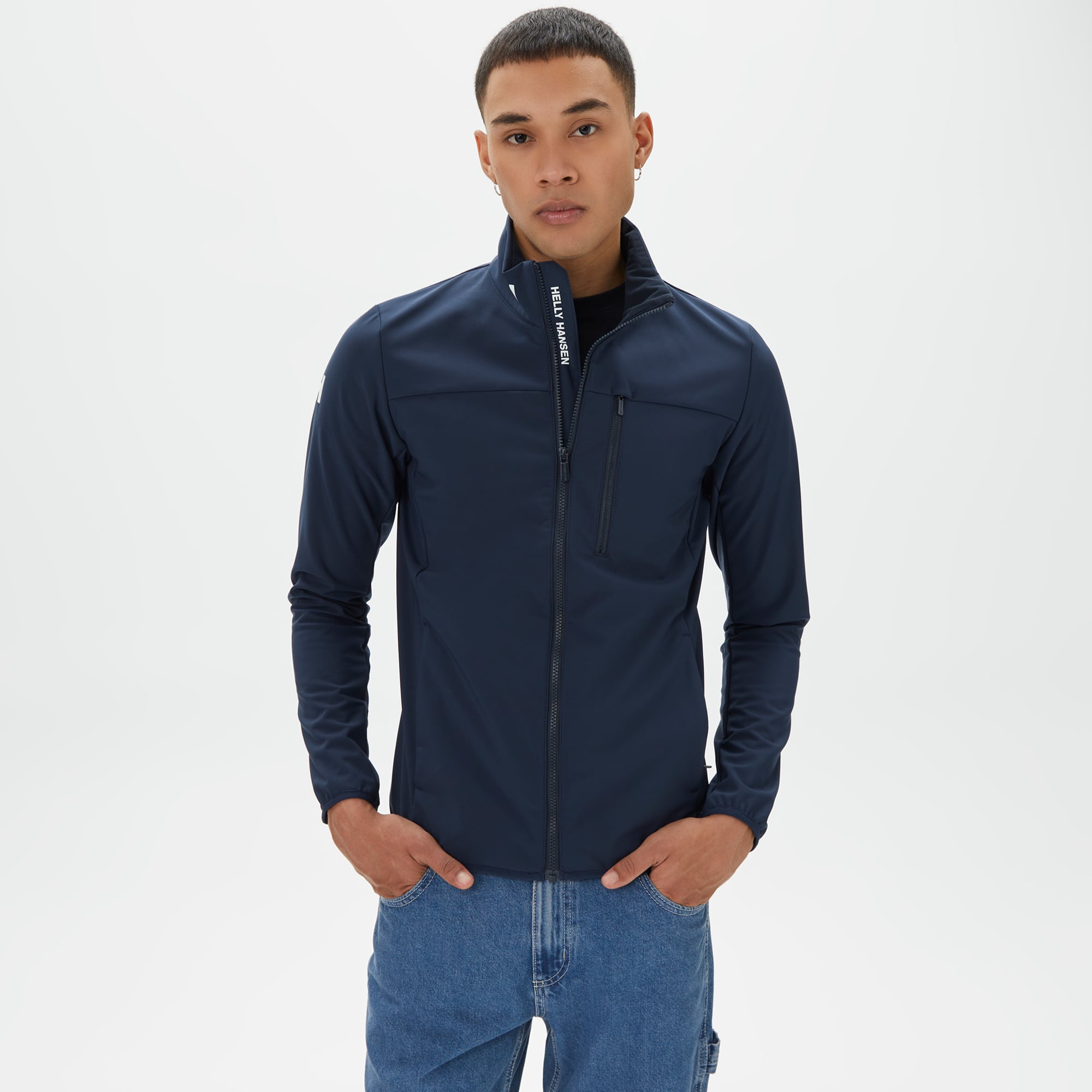  Helly Hansen Crew Softshell 2.0 Erkek Lacivert  Outdoor Ceket