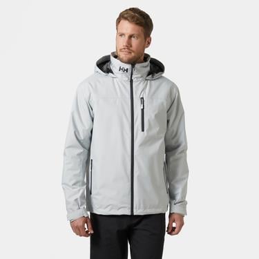  Helly Hansen Crew Hooded Midlayer Erkek Gri Outdoor Mont