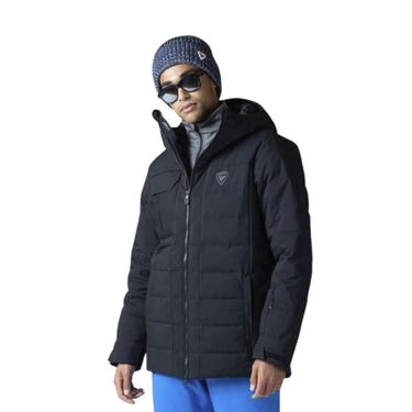  Rossignol Puffy Parka Erkek Siyah Kayak Ceketi