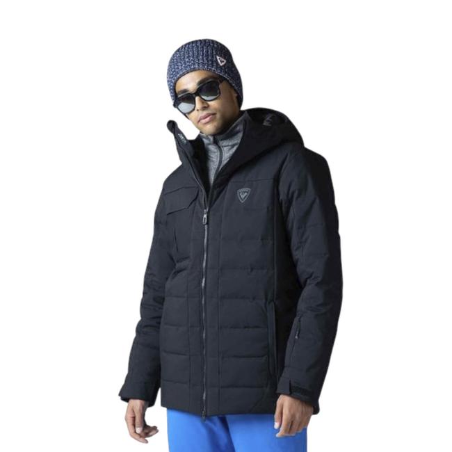  Rossignol Puffy Parka Erkek Siyah Kayak Ceketi