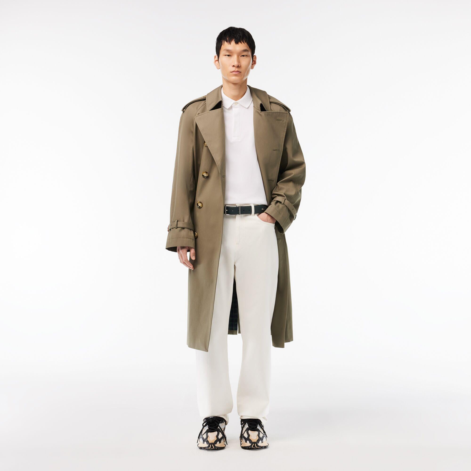 Lacoste Elegance Erkek Çift Taraflı Deri Koyu Yeşil Kemer