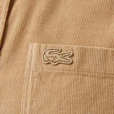  Erkek Regular Fit Düğmeli Yaka Bej Gömlek