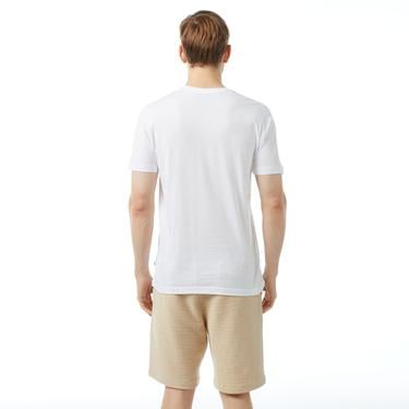  Nautica Erkek Beyaz Standart Fit Kısa Kollu Baskılı T-Shirt