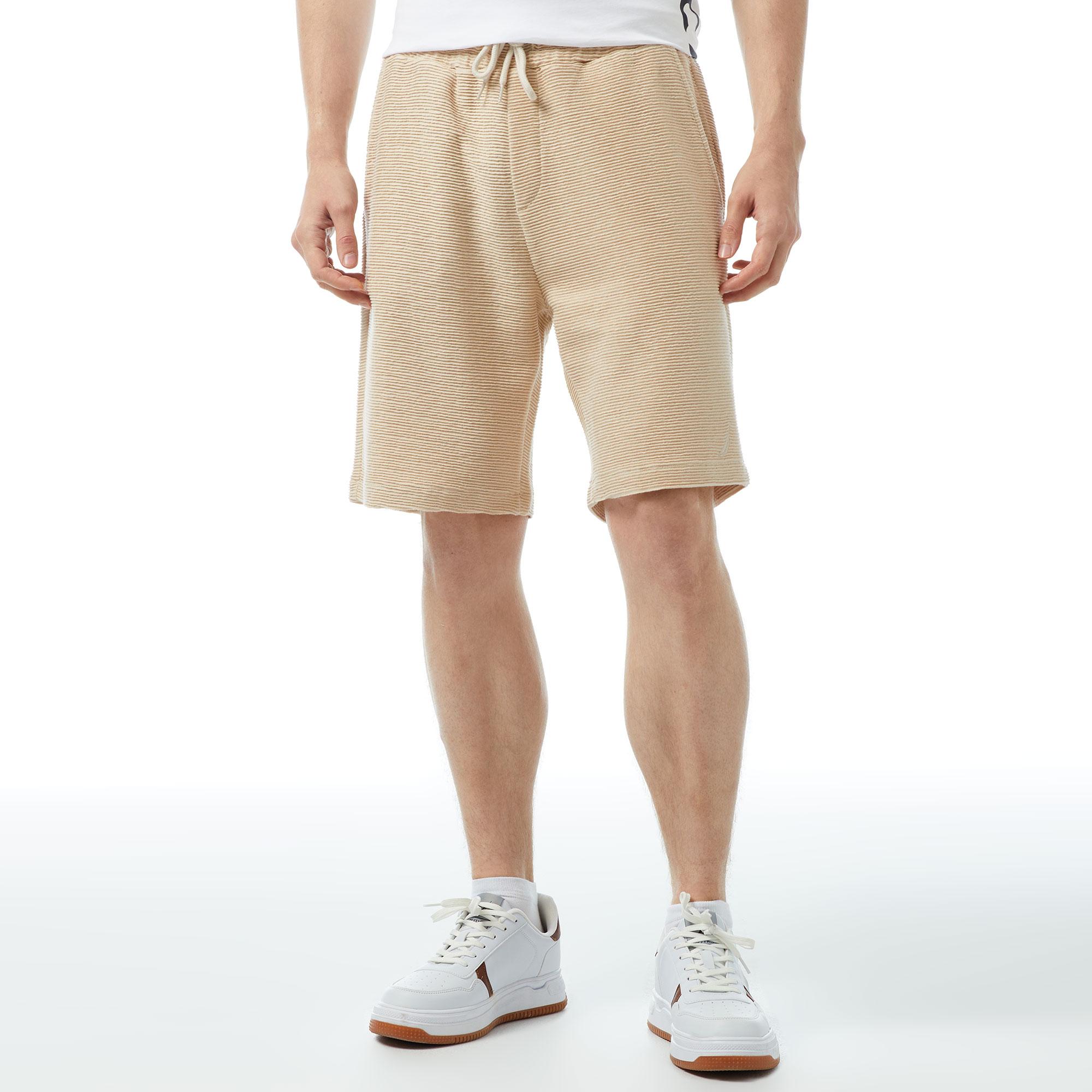 Nautica Erkek Bej Standart Fit Şort
