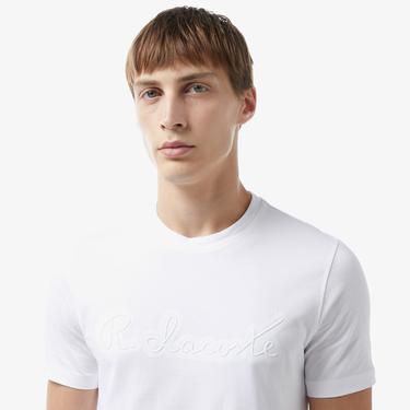  Lacoste Erkek Beyaz T-Shirt