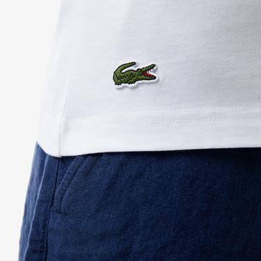  Lacoste Erkek Beyaz T-Shirt