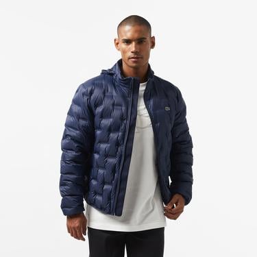  Erkek Regular Fit Kapüşonlu Kapitone Lacivert Mont