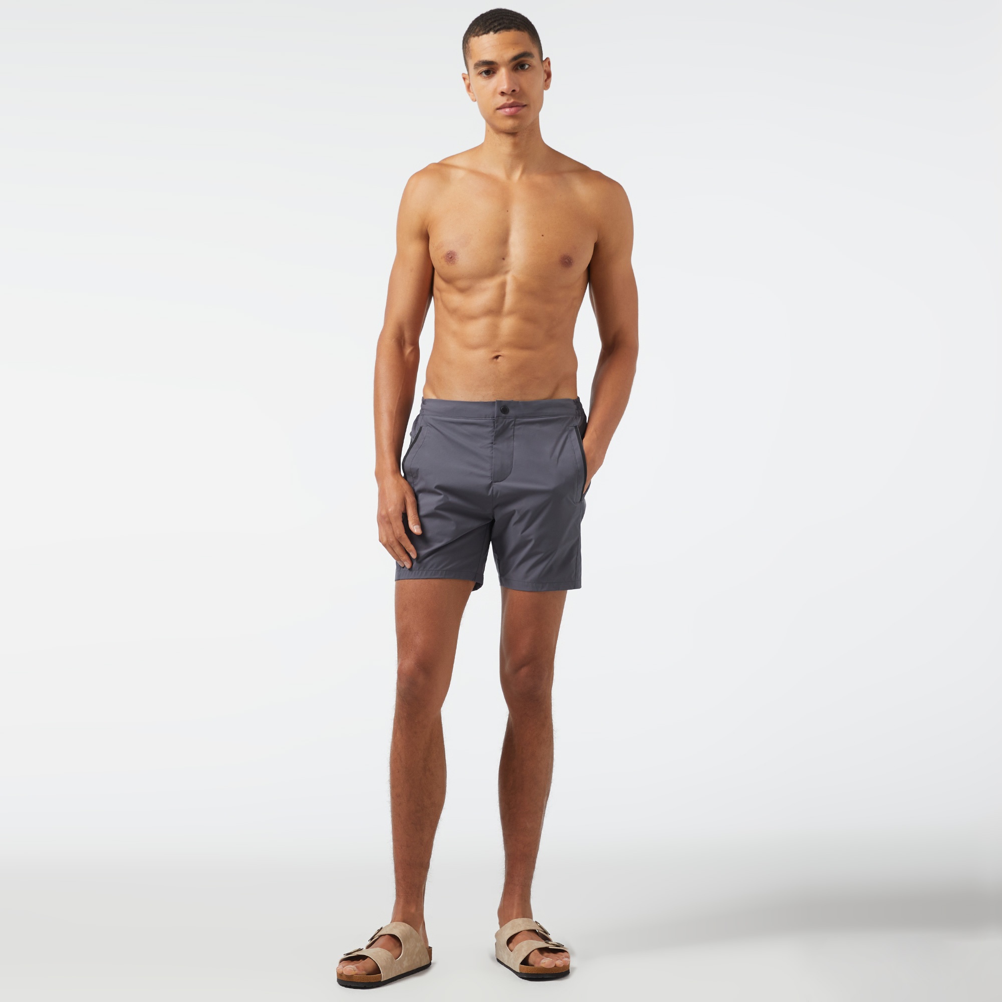 Nautica Classic Fit Erkek Gri Şort