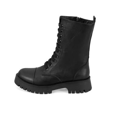  Kadın Siyah Deri Bot