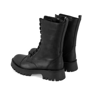  Kadın Siyah Deri Bot