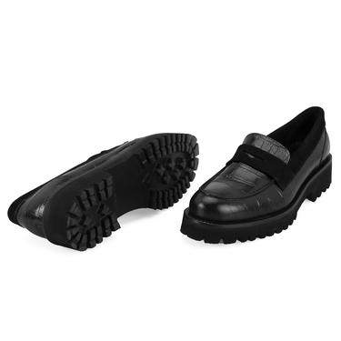  Kadın Siyah Loafer