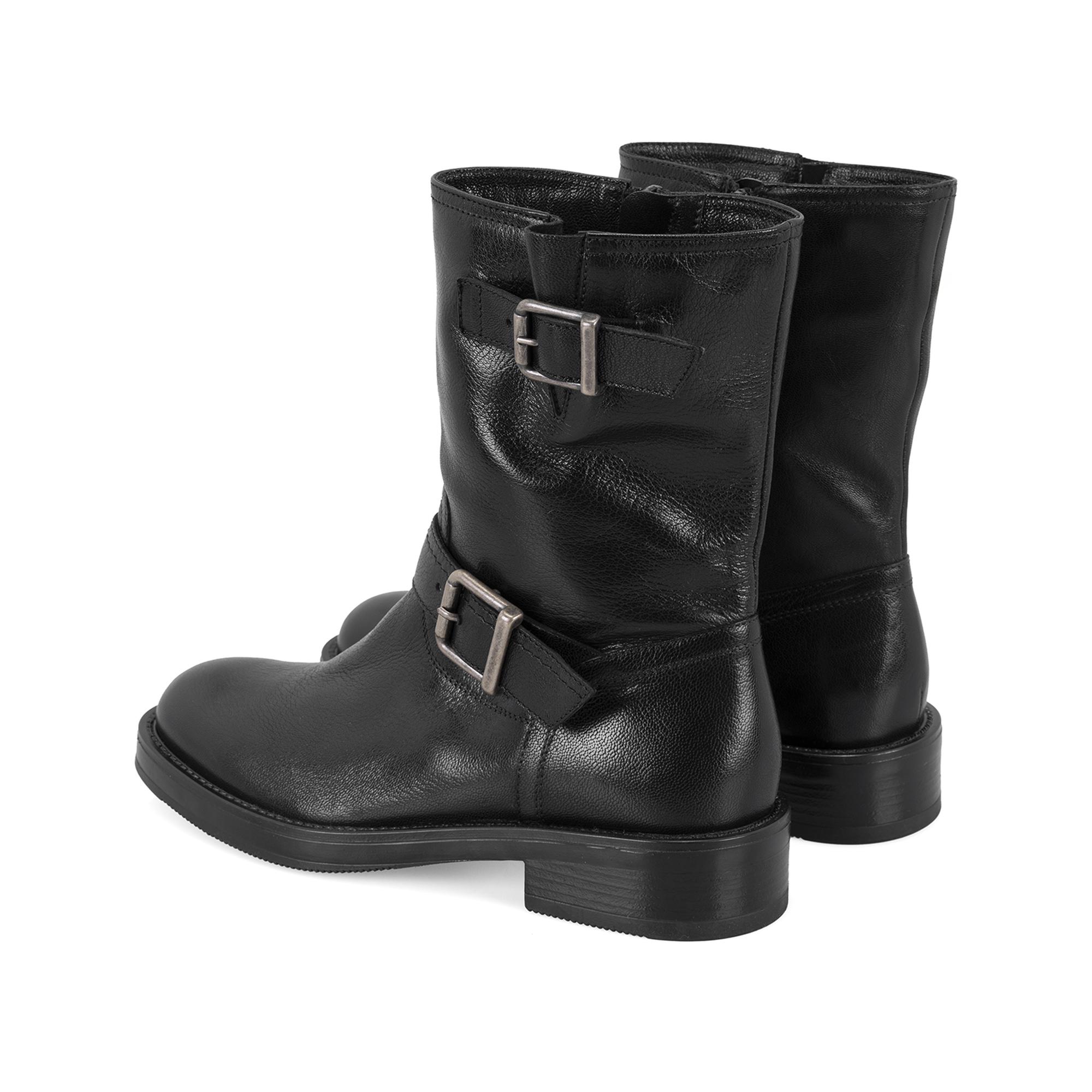 Kadın Siyah Kemer Aksesuarlı Kadın Bot