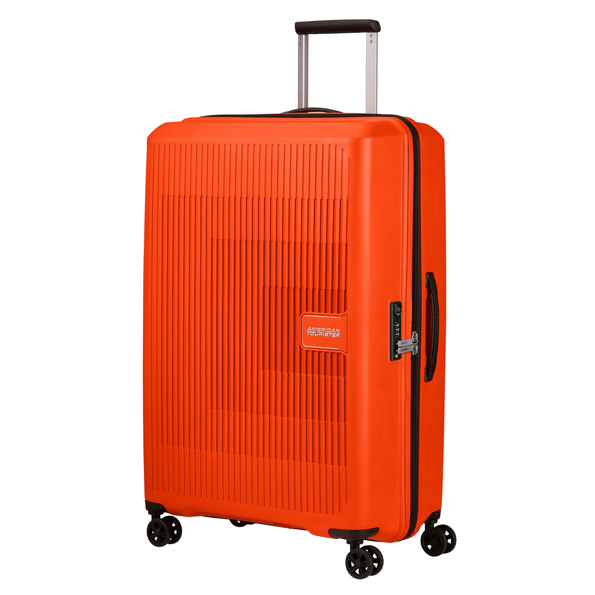 American Touriester Turuncu Aerostep-Spinner 77/28 Büyük Boy Valiz