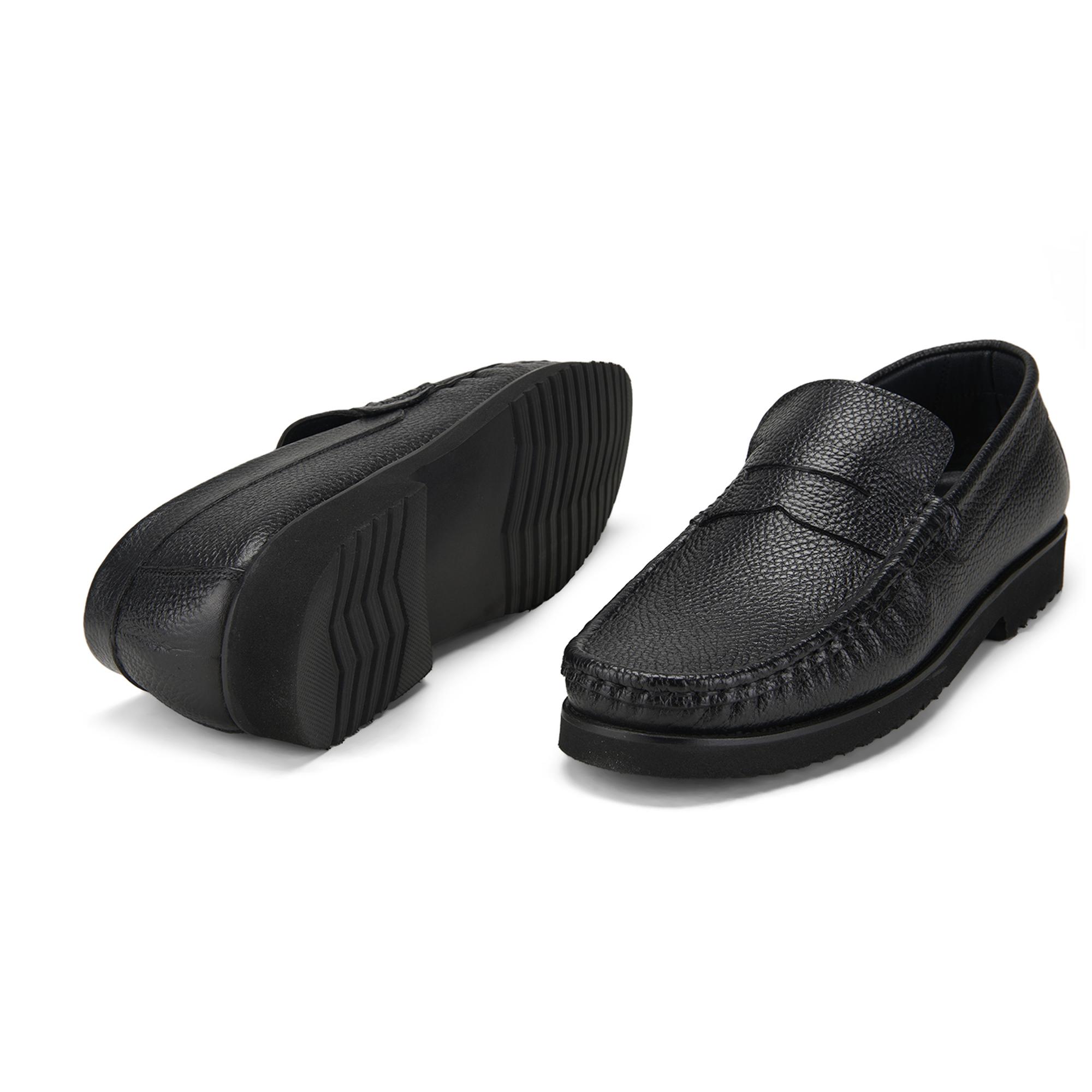 Rahel Siyah Erkek Günlük Deri Ayakkabı