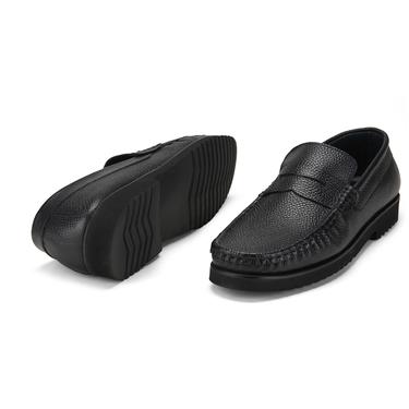  Rahel Siyah Erkek Günlük Deri Ayakkabı