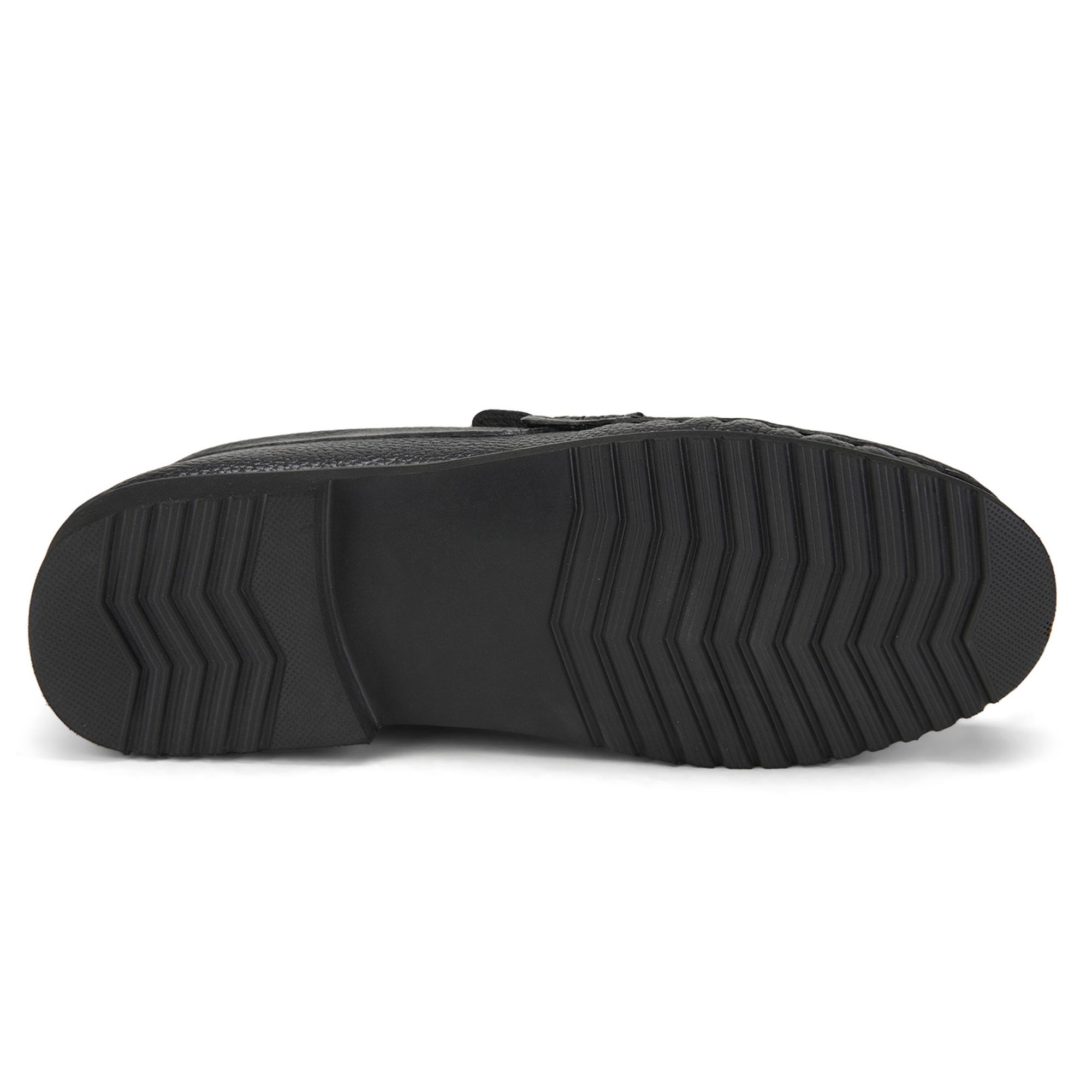 Rahel Siyah Erkek Günlük Deri Ayakkabı