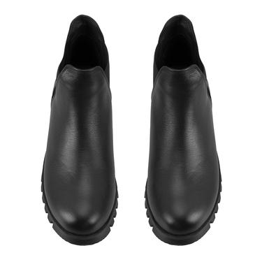  Phoebe Siyah Kadın DesaComfort Lastikli Deri Bot