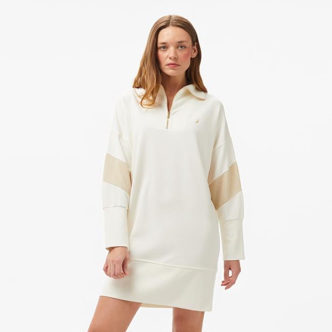  Nautica Kadın Beyaz Uzun Kollu Regular Fit Elbise