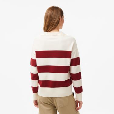  Nautica Kadın Beyaz Regular Fit Triko