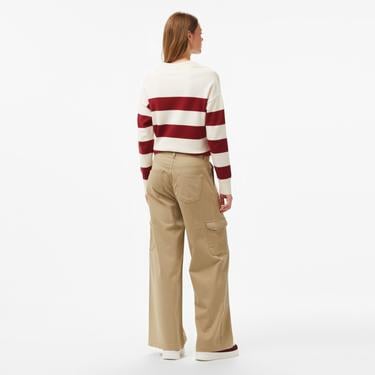  Nautica Kadın Bej Regular Fit Pantolon