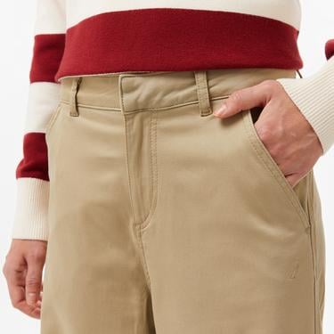  Nautica Kadın Bej Regular Fit Pantolon