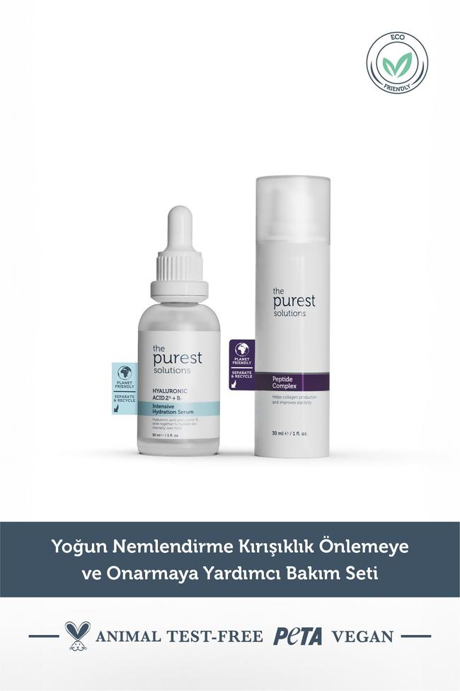 The Purest Solutions Yoğun Nemlendirme Kırışıklık Önlemeye ve Onarmaya Yardımcı Bakım Seti 30 ml + 30 ml