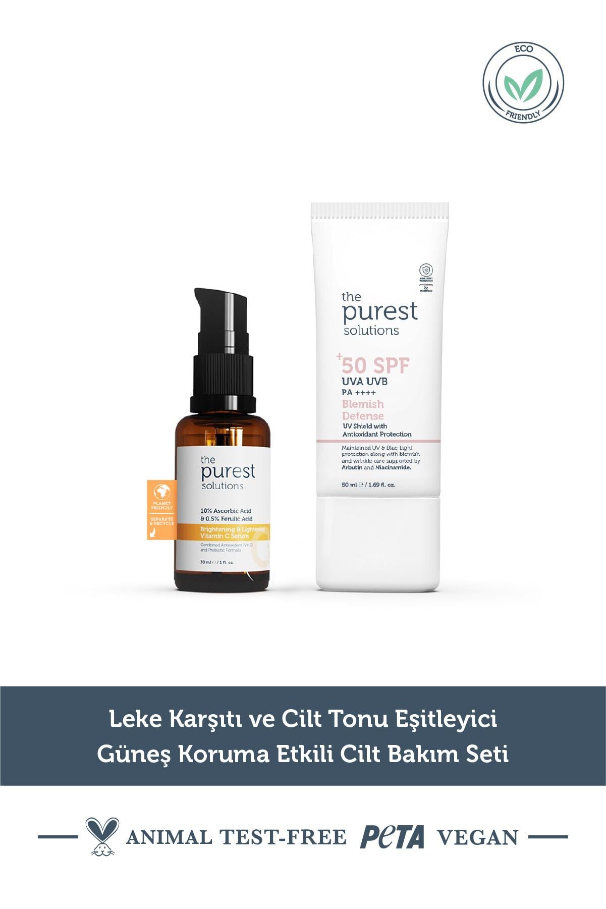  The Purest Solutions Aydınlatıcı ve Cilt Tonu Eşitleyici Cilt Bakım Seti