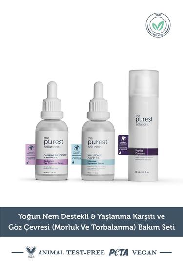  The Purest Solutions Yoğun Nem Destekli Anti Aging Etkili ve Göz Çevresi Aydınlatma Etkili Bakım Seti
