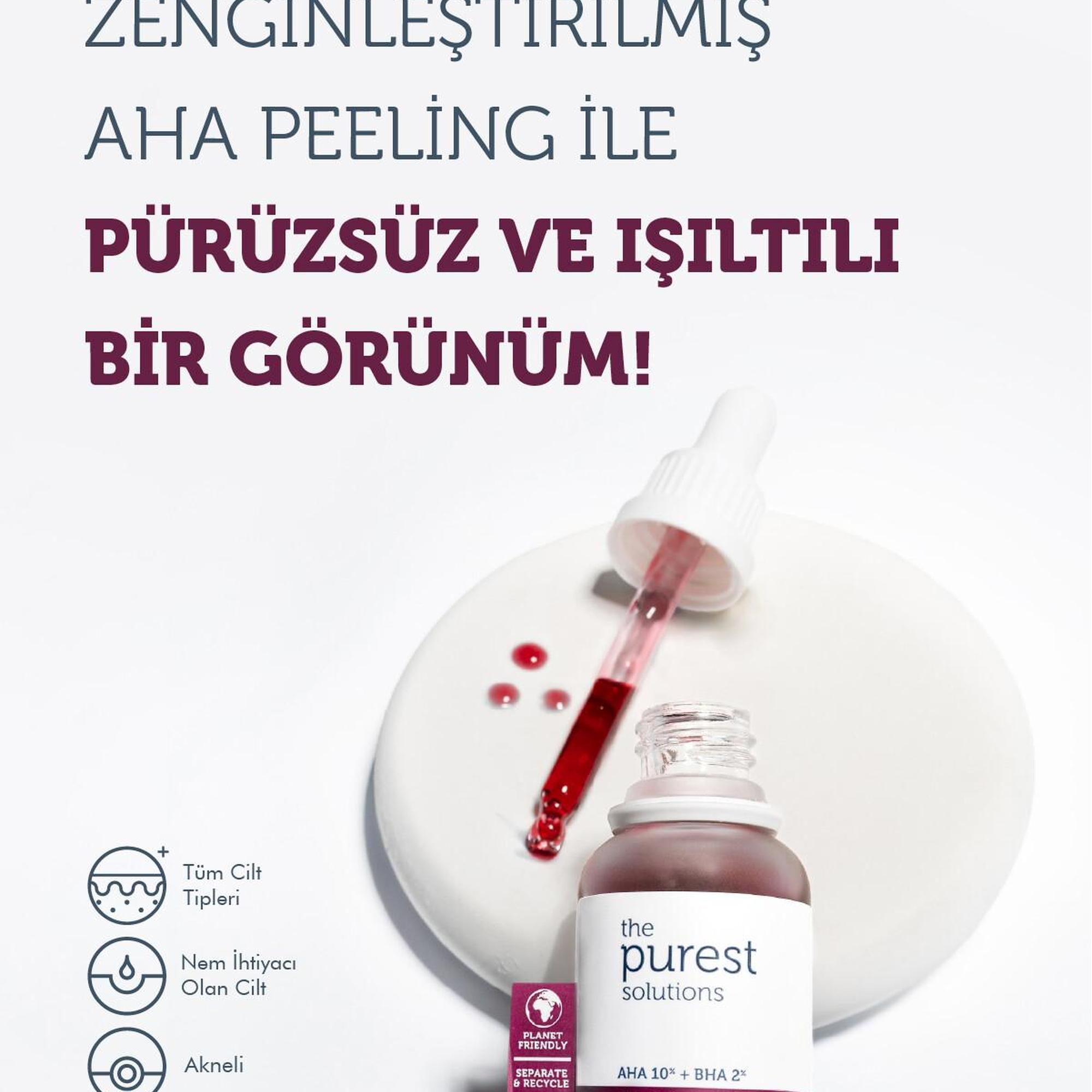 The Purest Solutions Siyah Nokta Önleme ve Gözenek Sıkılaştırmaya Yardımcı Bakım Seti 200 ml + 30 ml