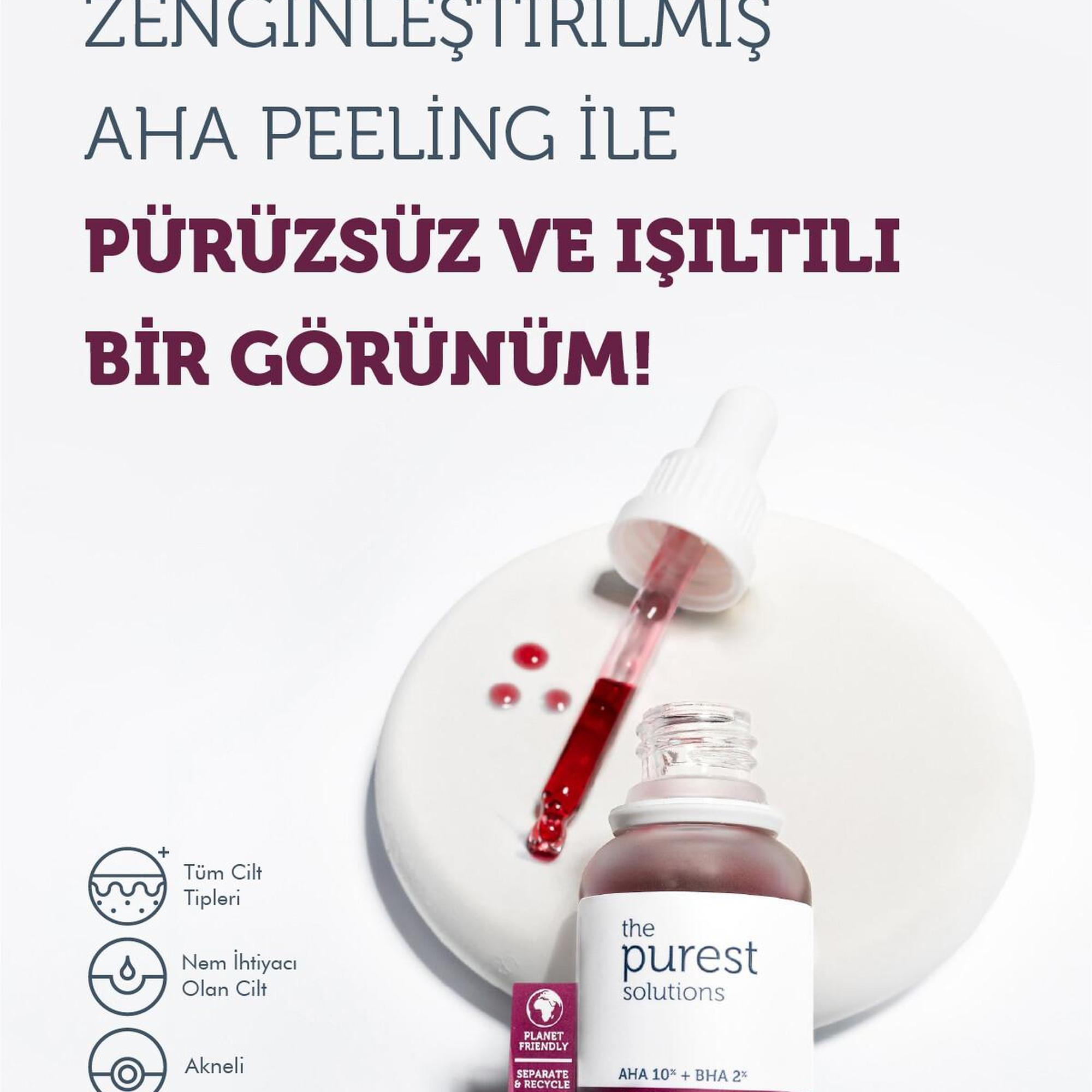The Purest Solutions Leke Önlemeye Yardımcı ve Sivilce Sebum Dengelemeyi Hedefleyen Bakım Seti 30 ml + 30 ml + 30 ml