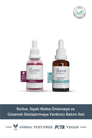  The Purest Solutions Sivilce Siyah Nokta Önlemeye ve Gözenek Sıkılaştırmaya Yardımcı Bakım Seti