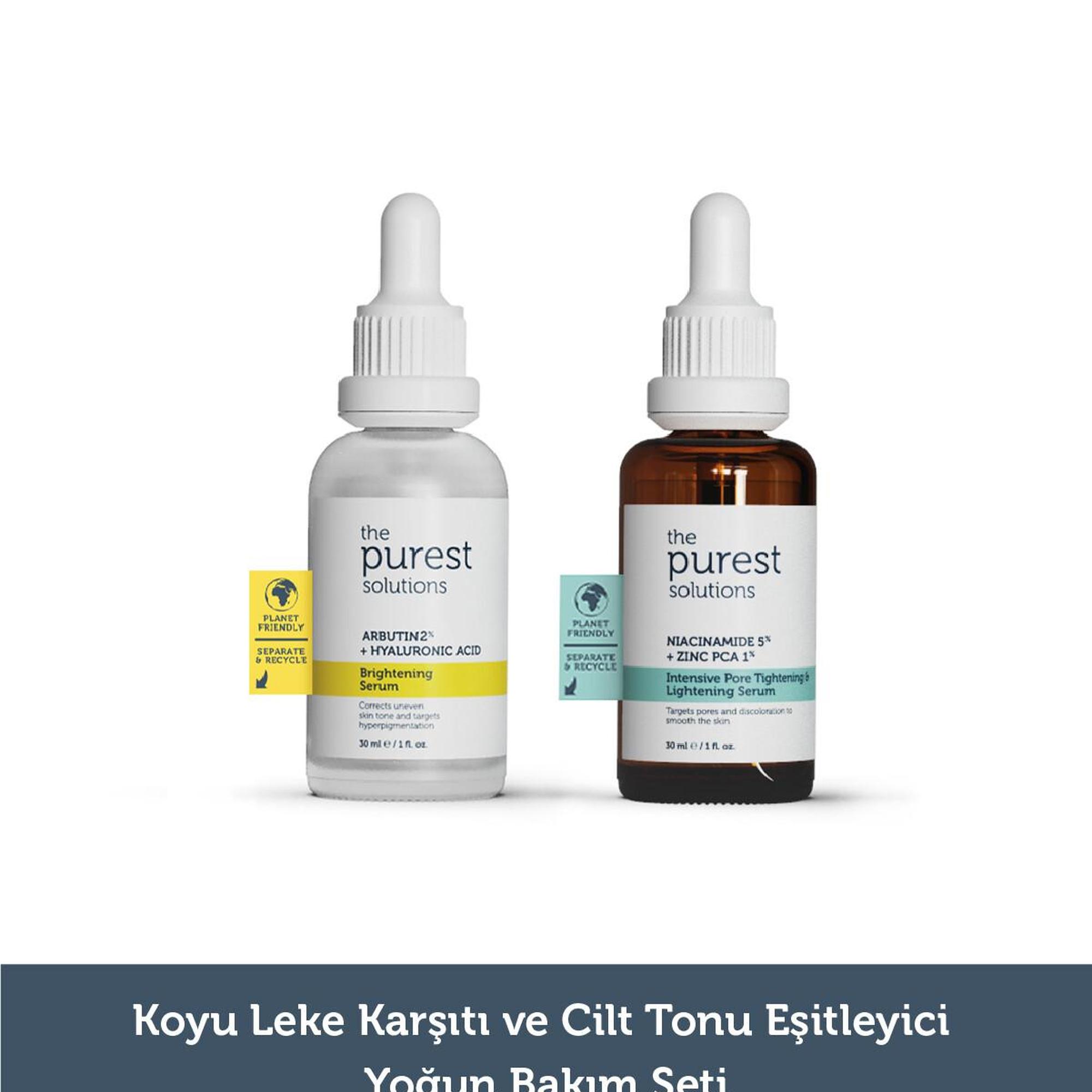 The Purest Solutions Koyu Leke Karşıtı ve Cilt Tonu Eşitleyici Yoğun Bakım Seti