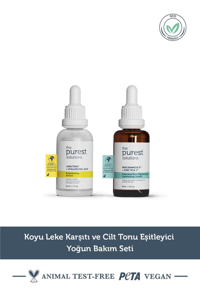  The Purest Solutions Koyu Leke Karşıtı ve Cilt Tonu Eşitleyici Yoğun Bakım Seti