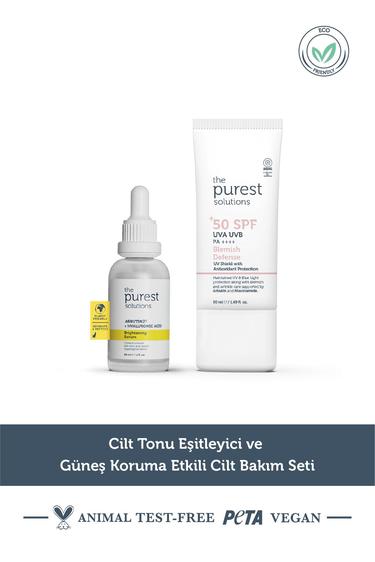  The Purest Solutions Cilt Tonu Eşitleyici ve Güneş Koruma Etkili Cilt Bakım Seti