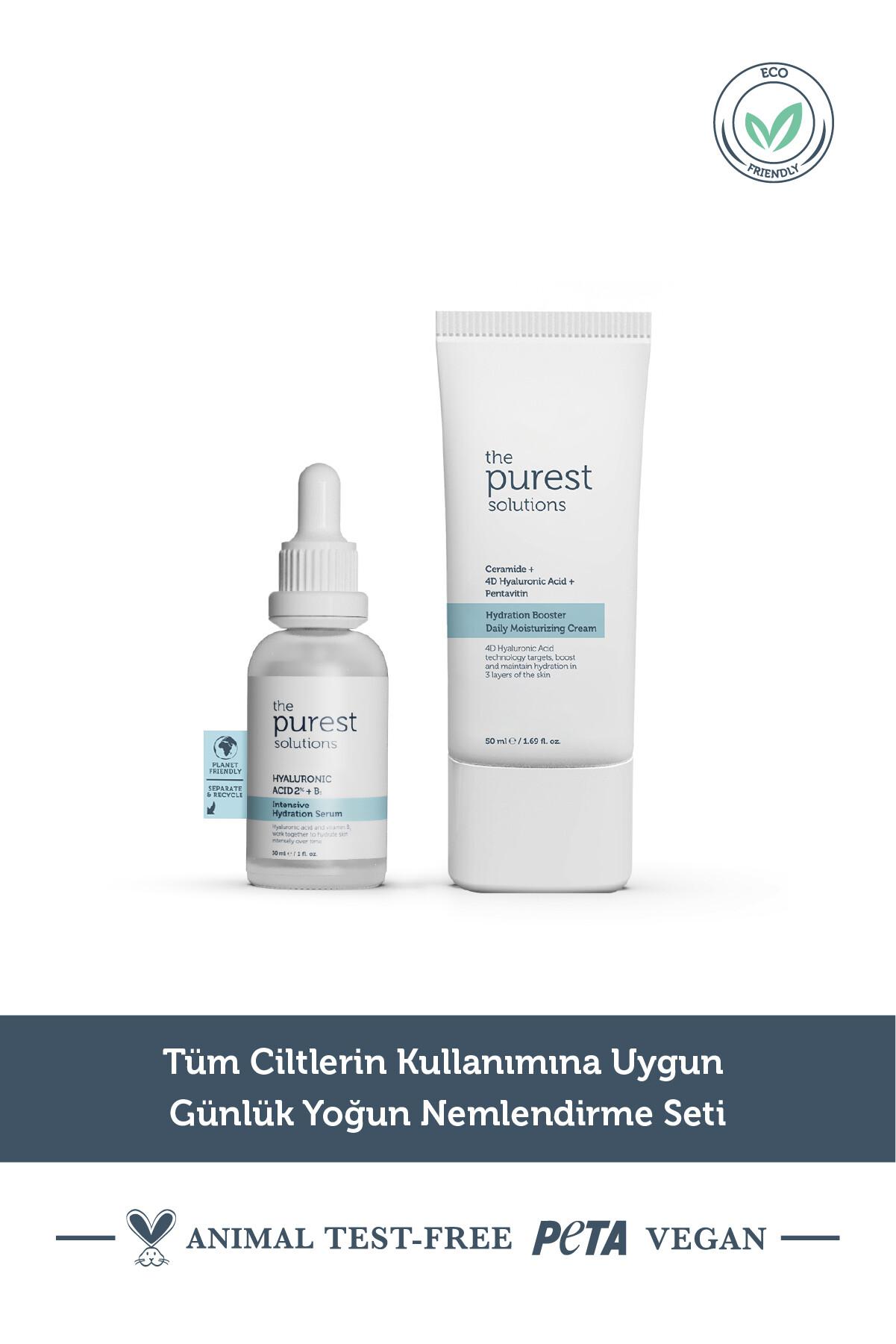  The Purest Solutions Tüm Ciltlerin Kullanımına Uygun Günlük Yoğun Nemlendirme Seti