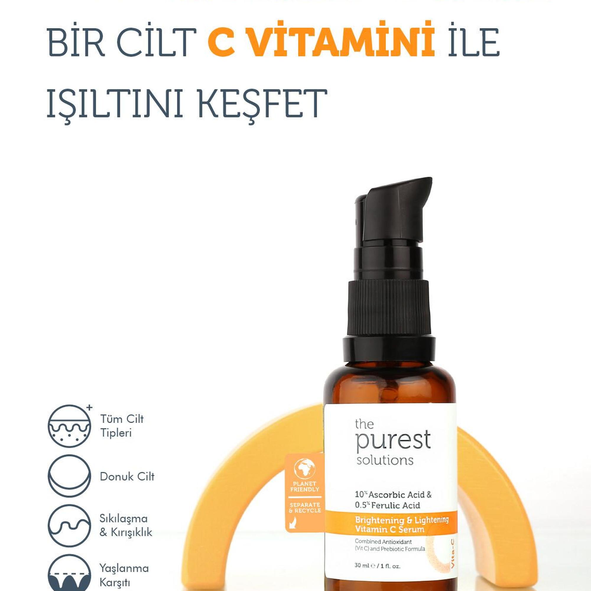 The Purest Solutions Canlandırıcı, Koyu Lekelerde Etkili, Renk Tonu Eşitlemeye Yardımcı Cilt Bakım Seti