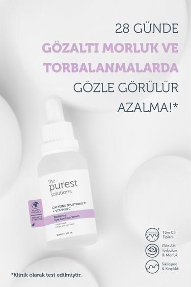  The Purest Solutions Yaşlanma Karşıtı Nemlendirici ve Göz Çevresi Aydınlık Göz Altı Görünümü Destekleyici Yoğun BakımSeti