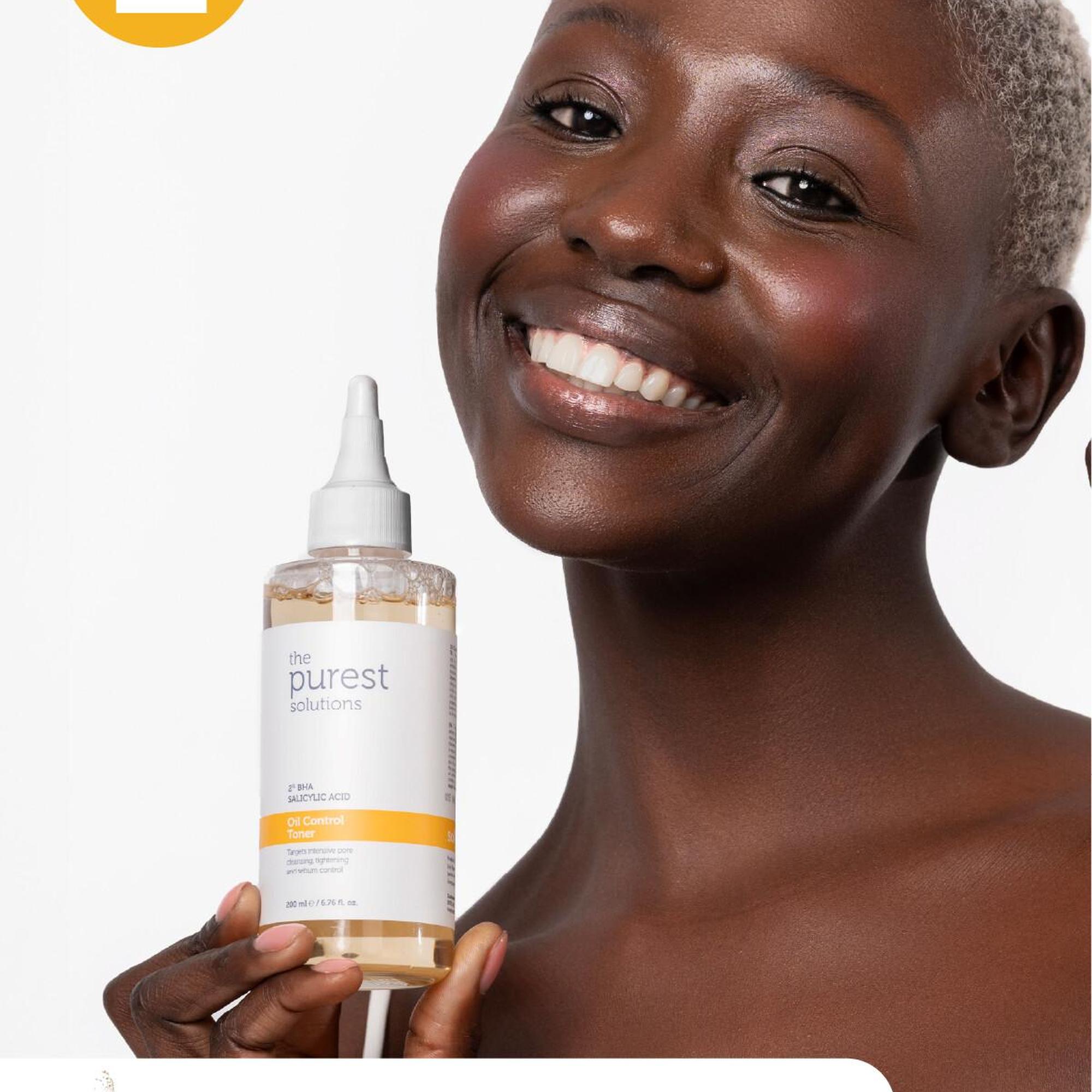 The Purest Solutions Yağlı ve Karma Ciltlere ,Gözenek Görünümü Azaltmaya Yardımcı, Siyah Nokta Önleyici Cilt Bakım Seti