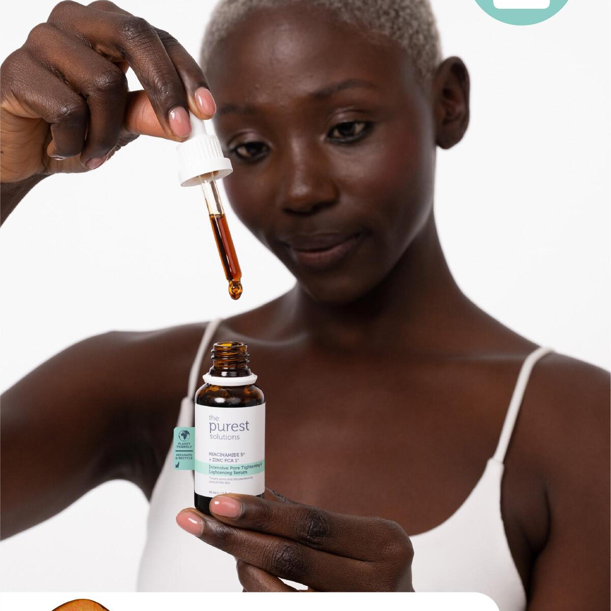 The Purest Solutions Yağlı ve Karma Ciltlere ,Gözenek Görünümü Azaltmaya Yardımcı, Siyah Nokta Önleyici Cilt Bakım Seti