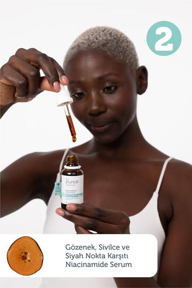  The Purest Solutions Kuru Sivilcelenmeye Meyilli Ciltlere Özel Sivilce ve Siyah Nokta Önlemeye Yardımcı Bakım Seti