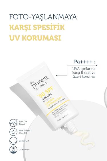  The Purest Solutions Canlandırıcı & Cilt Tonu Eşitleyici Yüz Peeling Serum + SPF+50 Güneş Koruyucu