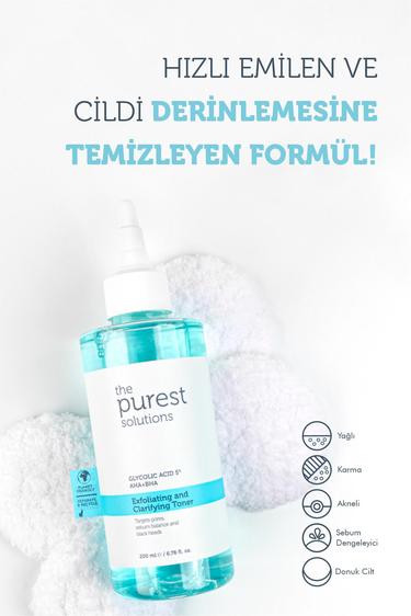  The Purest Solutions Sivilce ve Siyah Nokta Önlemeye Yardımcı Aydınlatıcı Bakım Seti 200 ml + 30 ml + 30 ml
