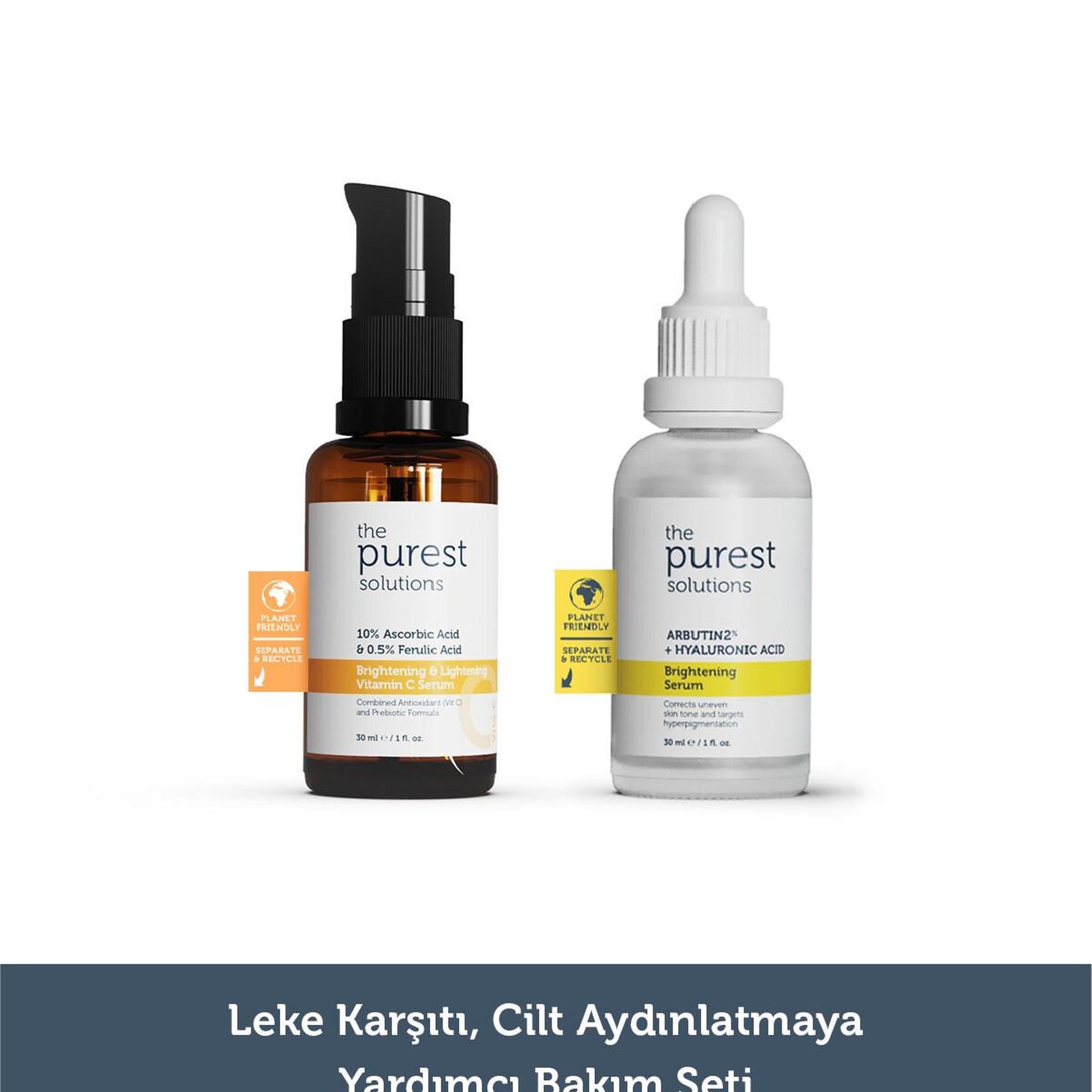 The Purest Solutions Leke Karşıtı, Cilt Aydınlatmaya Yardımcı Bakım Seti