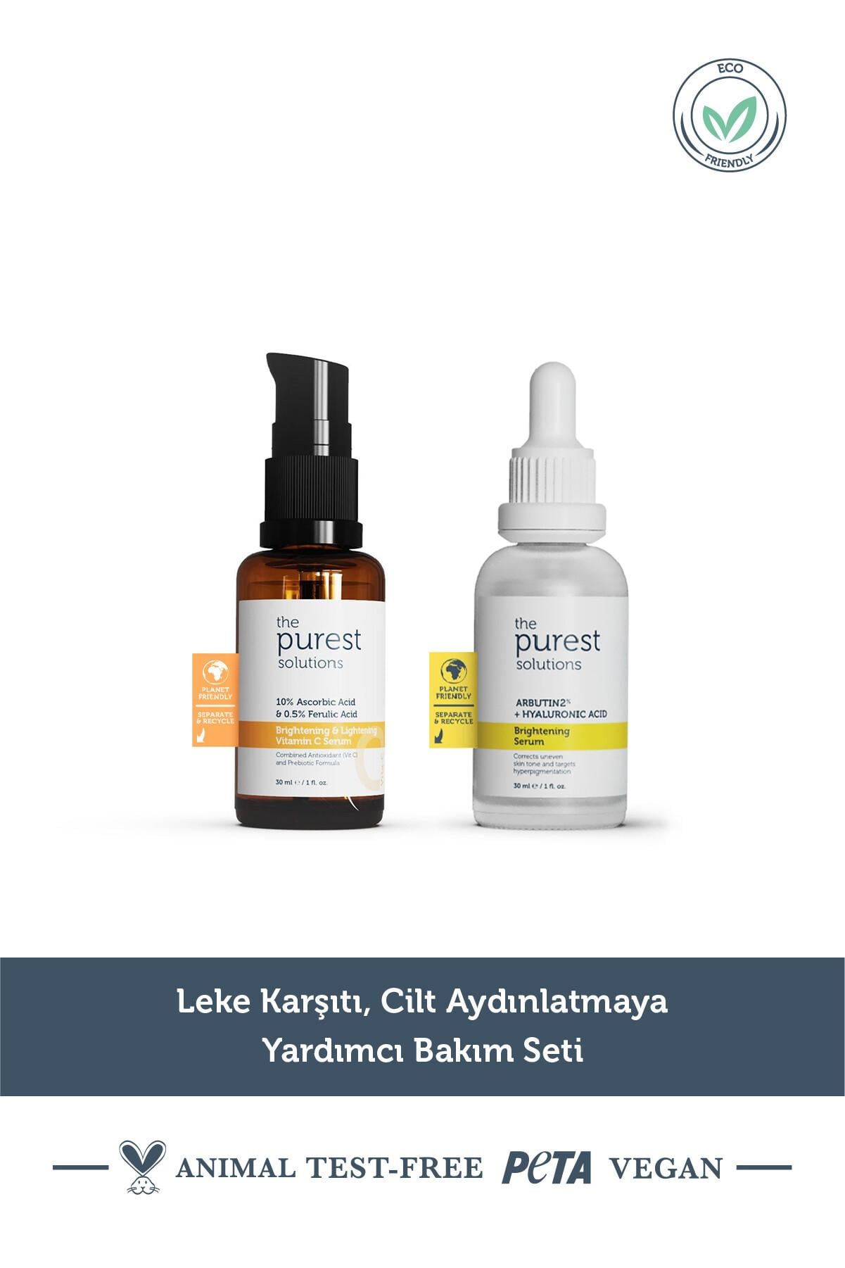  The Purest Solutions Leke Karşıtı, Cilt Aydınlatmaya Yardımcı Bakım Seti