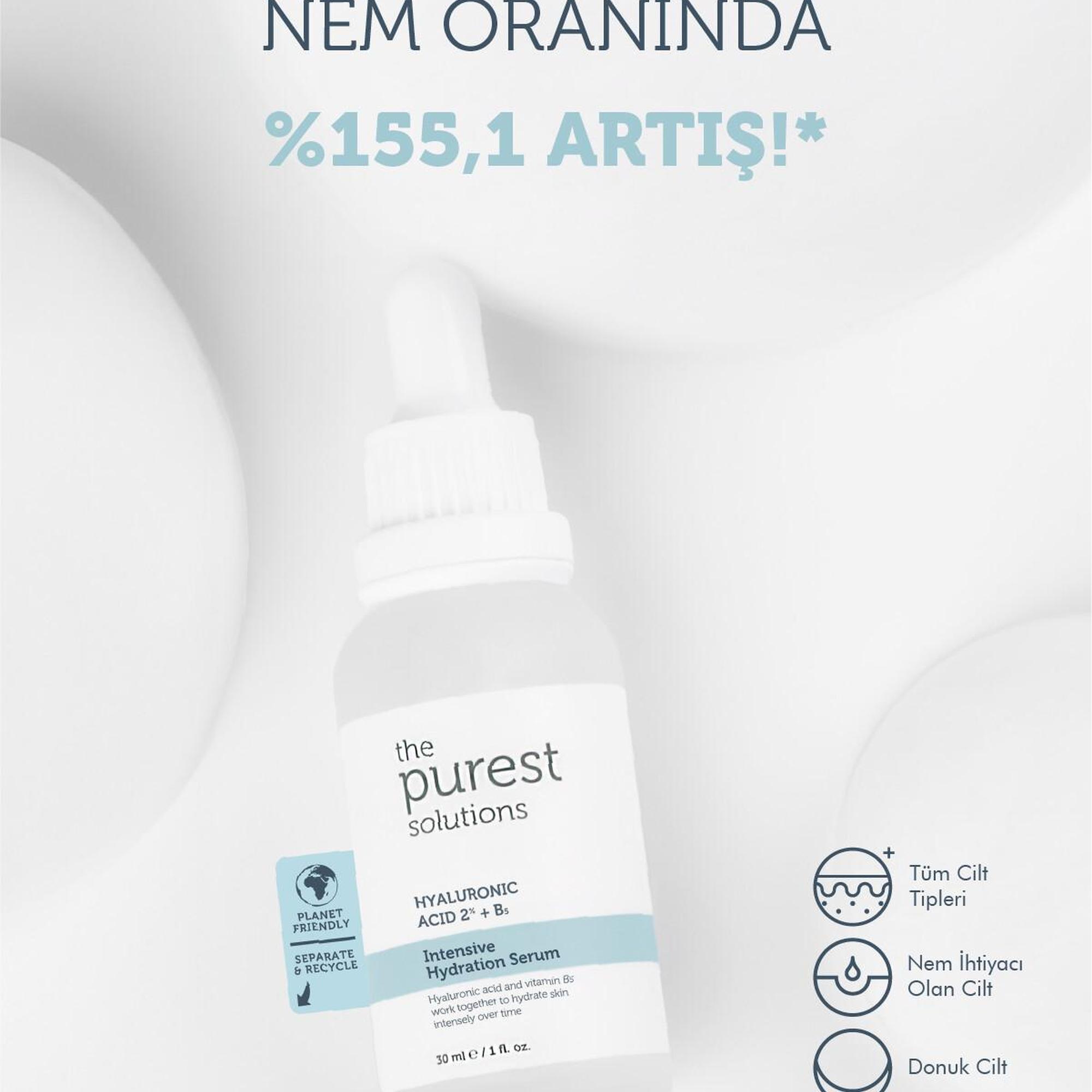 The Purest Solutions Kuru ciltler için nemlendirme etkili set