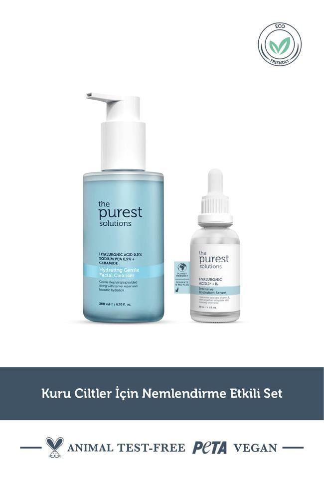  The Purest Solutions Kuru ciltler için nemlendirme etkili set