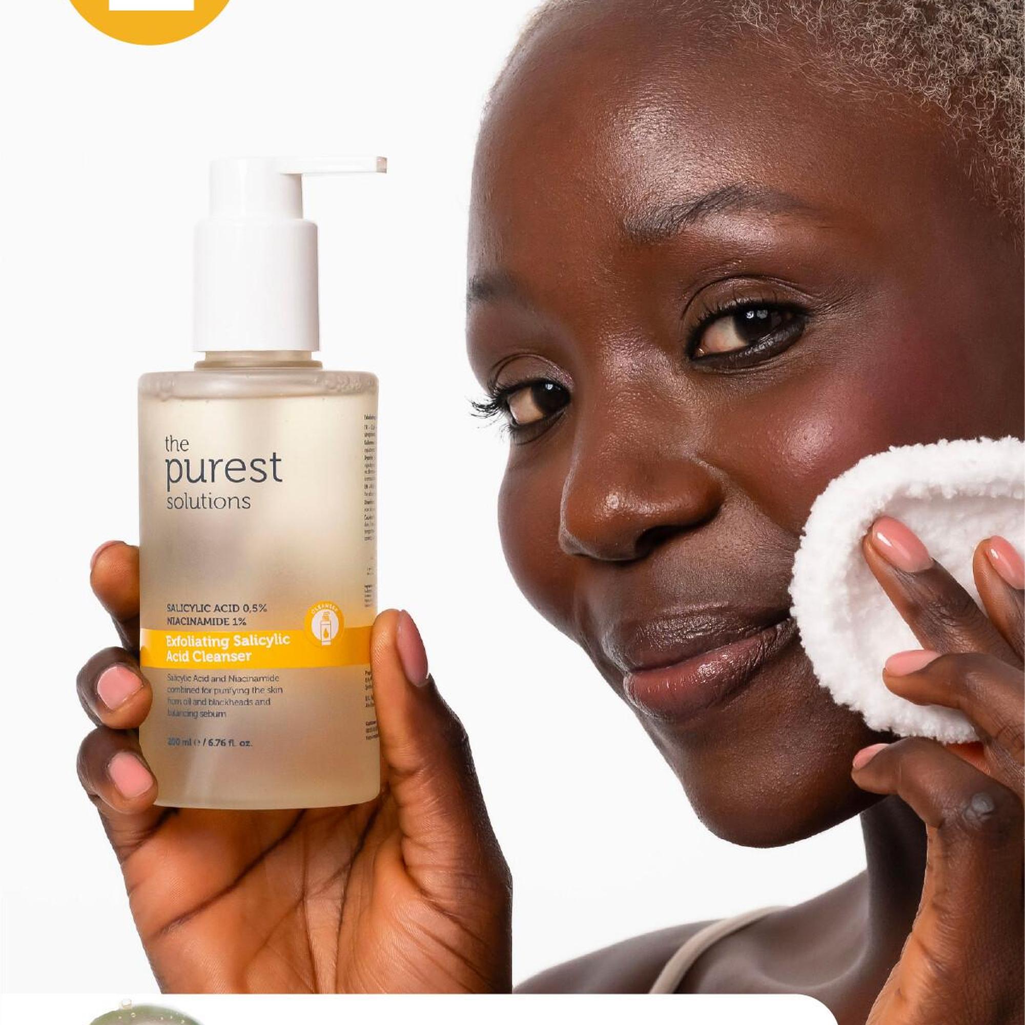 The Purest Solutions Yağlı ciltler için cilt tonu eşitleyici bakım seti