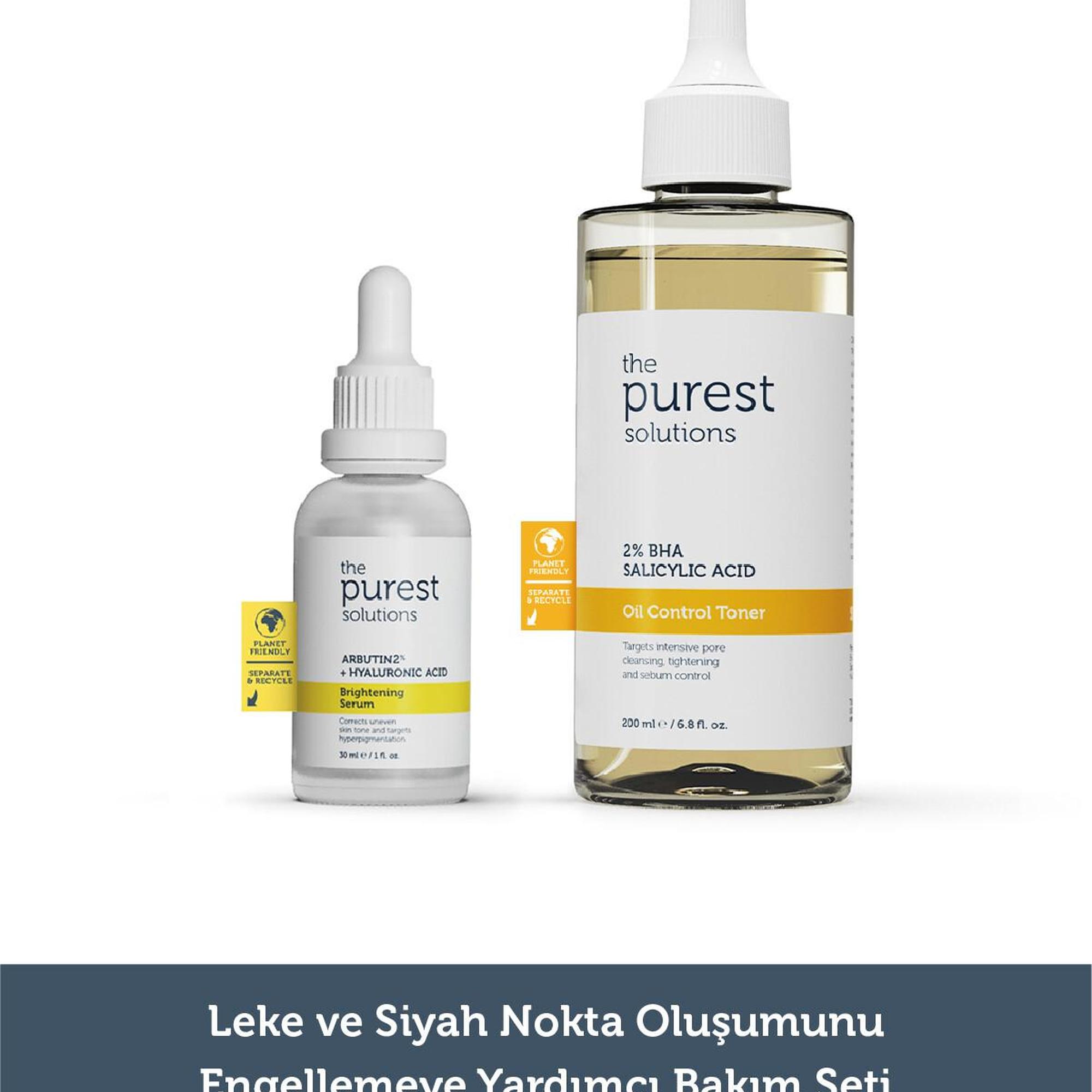 The Purest Solutions Leke ve siyah nokta oluşumunu engellemeye yardımcı bakım seti