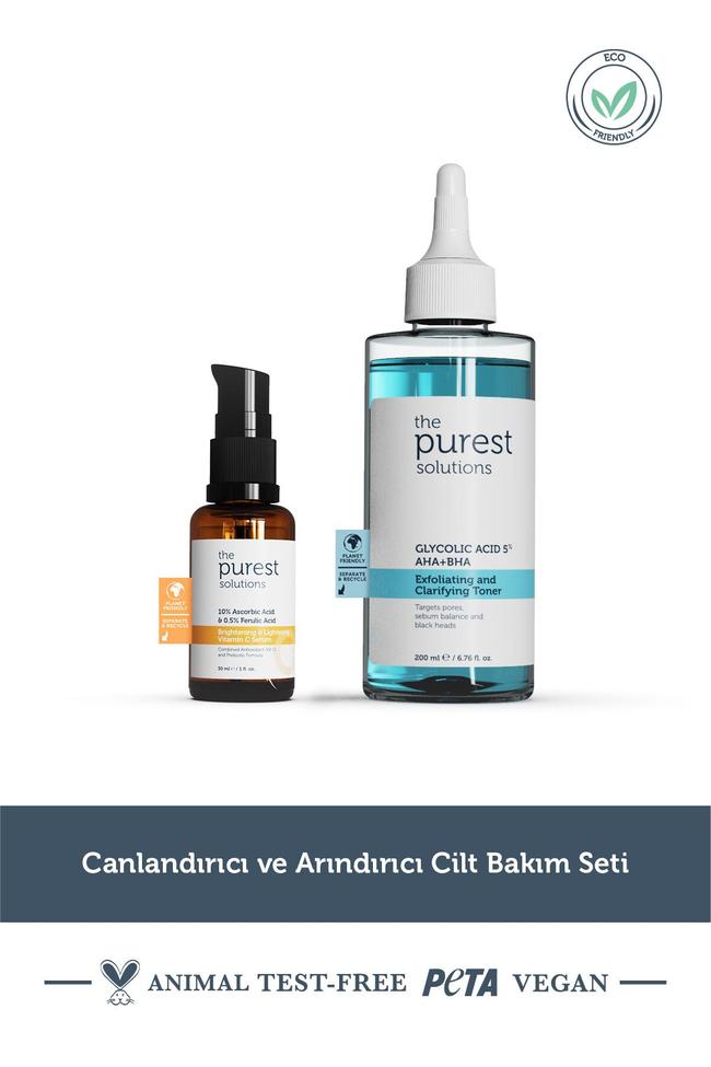  The Purest Solutions Canlandırıcı ve Arındırıcı Cilt Bakım Seti